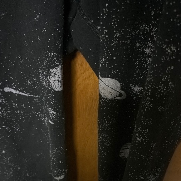 Black and White Space Splatter Leggings - Picture 2 of 3